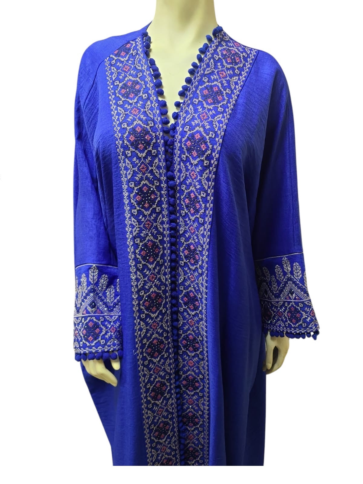 Embroidery Bisht Open Abaya