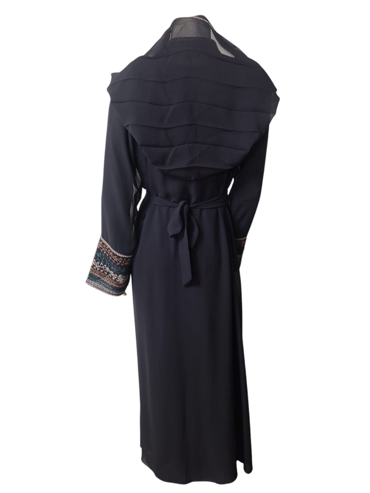 2 Layer Set Abaya- Black