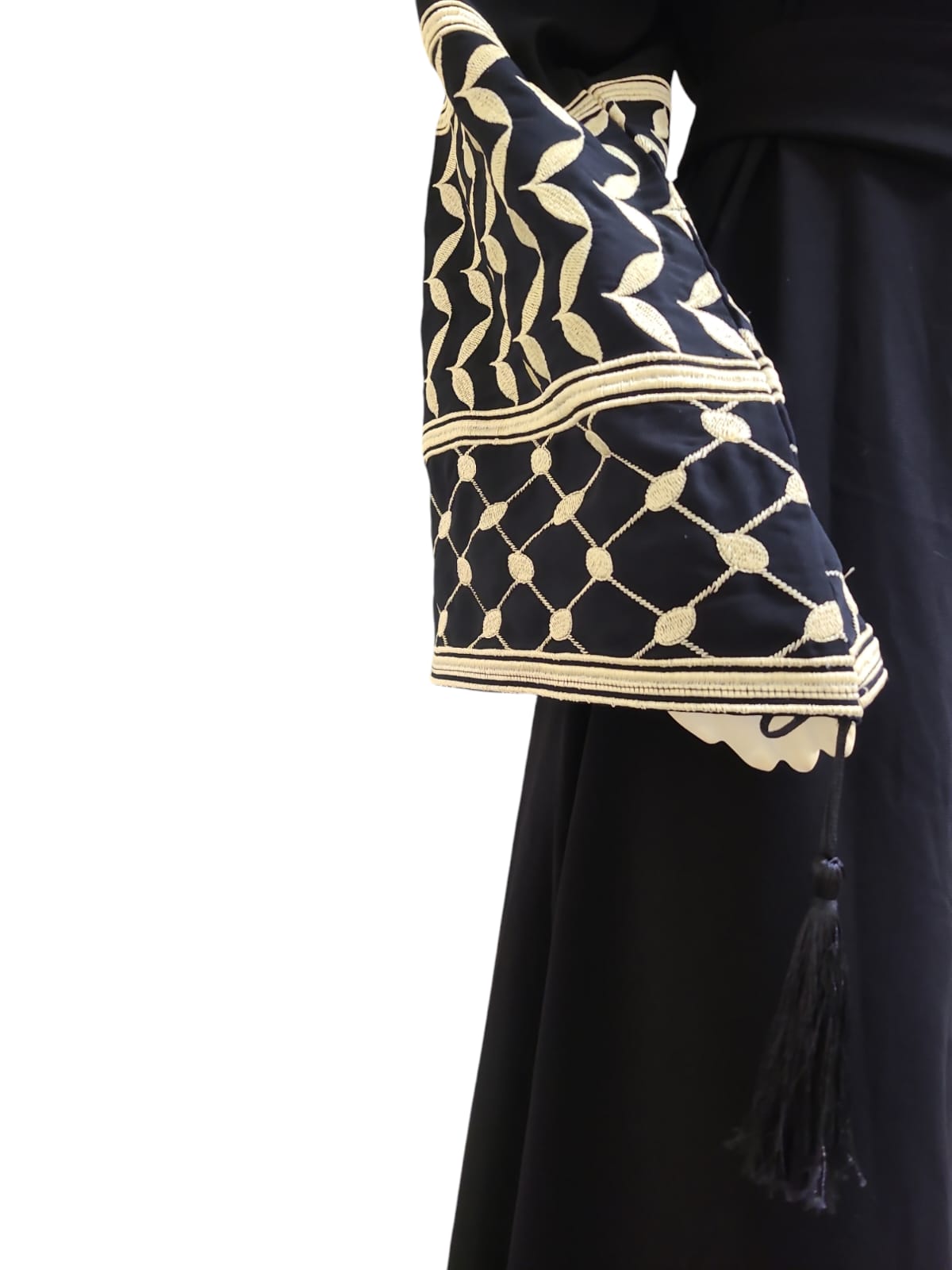 Palestine Map Black Abaya