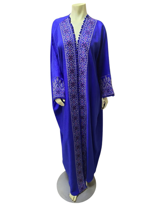 Embroidery Bisht Open Abaya